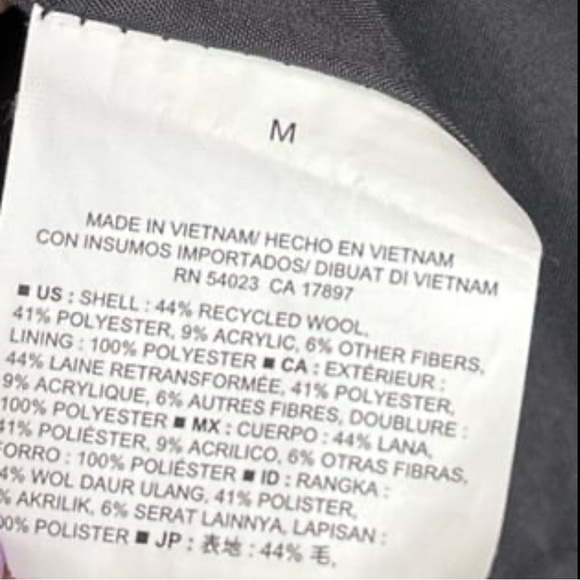 Old Navy gray wool blend women’s peacoat - Picture 4 of 7